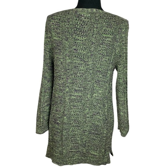 2/$20 - NORTHERN REFLECTIONS Green Knit Long Sleeve Top - Picture 3 of 6